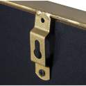 Espejo Ventana Cuadrado 120 Marco Metalico Dorado Traison