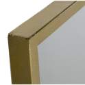 Espejo Ventana Cuadrado 120 Marco Metalico Dorado Traison