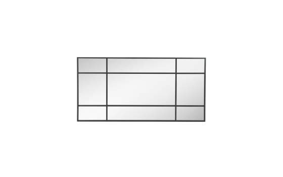 Espejo Ventana Grande 100 X 200  Metal Negro Darostes