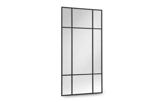Espejo Ventana Grande 100 X 200  Metal Negro Darostes