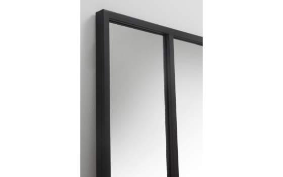 Espejo Ventana Grande 100 X 200  Metal Negro Darostes