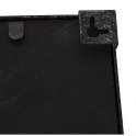 Espejo Ventana Grande Vertical Metalico Negro Plata Draison