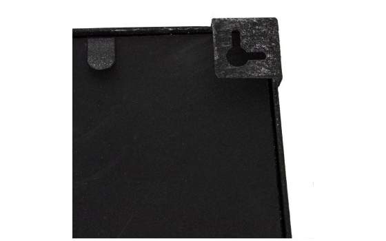 Espejo Ventana Grande Vertical Metalico Negro Plata Draison