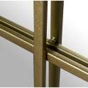 Espejo Ventana Rectangular Marco Metalico Dorado Serie Traison
