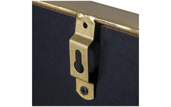 Espejo Ventana Rectangular Marco Metalico Dorado Serie Traison