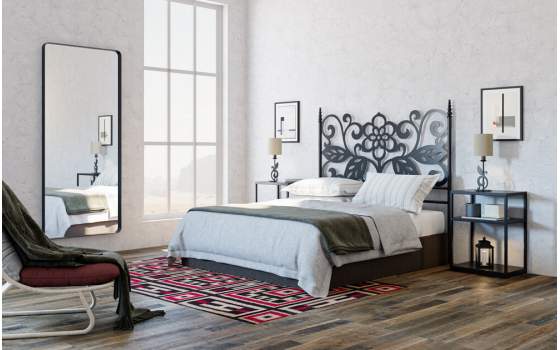 Espejo Vestidor Alto Diseño Moderno de Acero Serie Isis