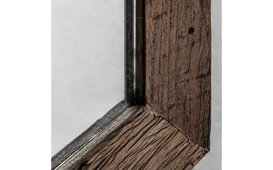 Espejo Vestidor Alto Marco de Madera Rustica Reciclada Serie Sam