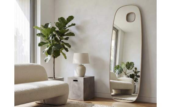 Espejo Vestidor Cantos Redondos con Hueco - Serie Amort