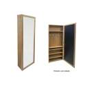 Espejo Vestidor con Estantes Madera Natural Serie Mirijan