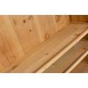 Espejo Vestidor con Estantes Madera Natural Serie Mirijan