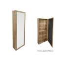 Espejo Vestidor con Zapatero Madera Natural Serie Mirijan