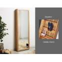 Espejo Vestidor con Zapatero Madera Natural Serie Mirijan