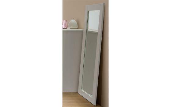 Espejo Vestidor Pino Macizo Blanco Serie Dantany