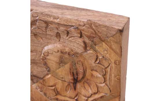 Espejo Vestidor Rustico Tallado  Etnico Serie Adelfo