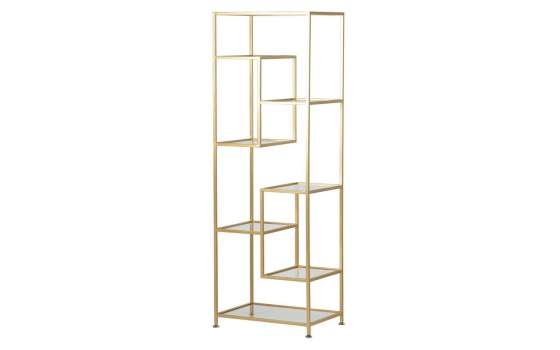 Estantería de 60 Moderna 7 Estantes Oro Cristal - Abzac