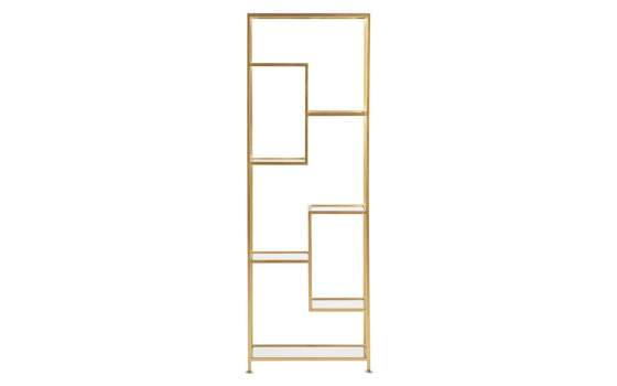 Estantería de 60 Moderna 7 Estantes Oro Cristal - Abzac