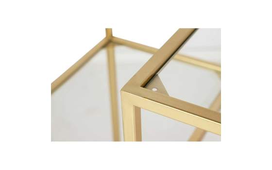 Estantería de 60 Moderna 7 Estantes Oro Cristal - Abzac