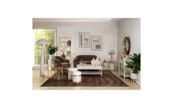 Estantería de 60 Moderna 7 Estantes Oro Cristal - Abzac