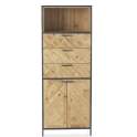 Estanteria 3 Cajones 2 Puertas Estilo Industrial Serie Adisf
