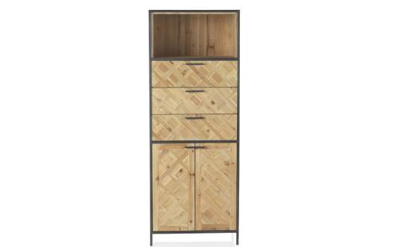 Estanteria 3 Cajones 2 Puertas Estilo Industrial Serie Adisf