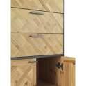 Estanteria 3 Cajones 2 Puertas Estilo Industrial Serie Adisf