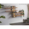 Estanteria 4 Baldas Estilo Moderno Madera Metal Luz Led Kadasta