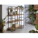 Estanteria 4 Baldas Madera Acacia Estilo Industrial Kadasta