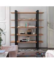 Estanteria 5 Baldas Forja y Madera Estilo industrial Virginia
