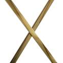 Estanteria Acero Inoxidable Oro y Baldas Cristal Serie Aberlin