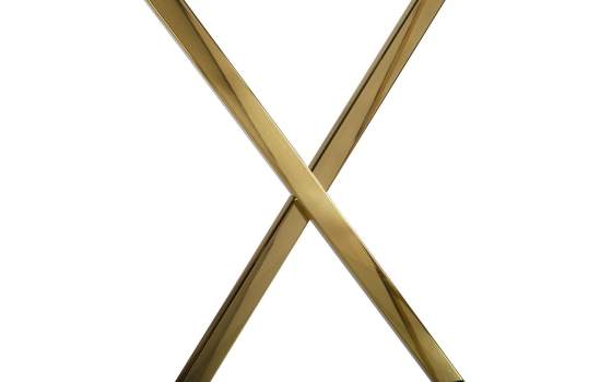 Estanteria Acero Inoxidable Oro y Baldas Cristal Serie Aberlin
