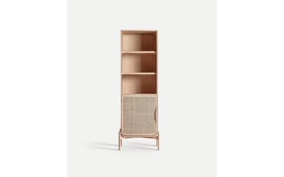 Estanteria Actual 1 Puerta Madera Ratan - Serie Weurtz