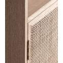 Estanteria Actual 1 Puerta Madera Ratan - Serie Weurtz