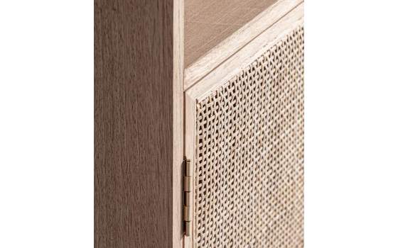 Estanteria Actual 1 Puerta Madera Ratan - Serie Weurtz