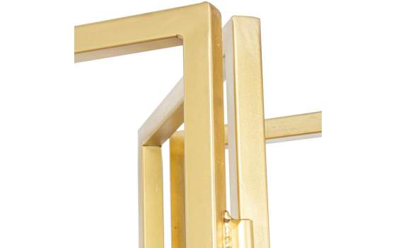 Estanteria Actual Acero Dorado Baldas Madera Serie Agosg