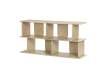 Estanteria Aparador Moderno Beige 2 Estantes Serie Mollaris