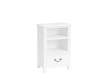 Estanteria Baja con 1 Cajon 1 Estante Color Blanco Serie Alner