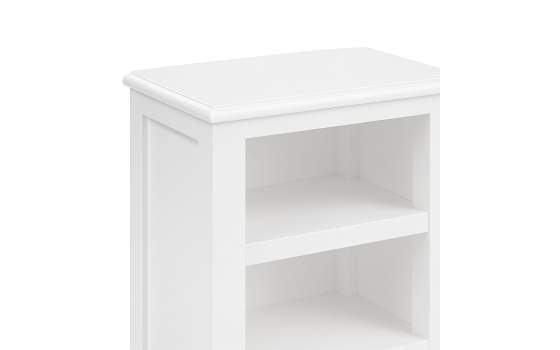 Estanteria Baja con 1 Cajon 1 Estante Color Blanco Serie Alner