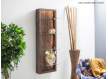 Estanteria Colgante Vertical  Rustica Acacia y Led Analde