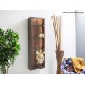 Estanteria Colgante Vertical  Rustica Acacia y Led Analde