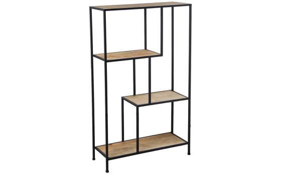 Estanteria Forja Diseño Actual Baldas Madera Serie Asauk