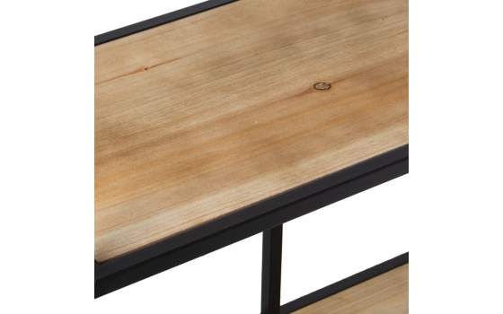 Estanteria Forja Diseño Actual Baldas Madera Serie Asauk