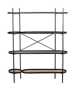 Estanteria Forja Semi Circular Baldas Madera Serie Asauk