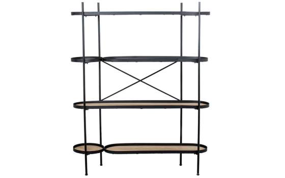 Estanteria Forja Semi Circular Baldas Madera Serie Asauk