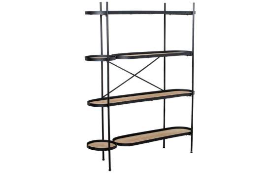 Estanteria Forja Semi Circular Baldas Madera Serie Asauk