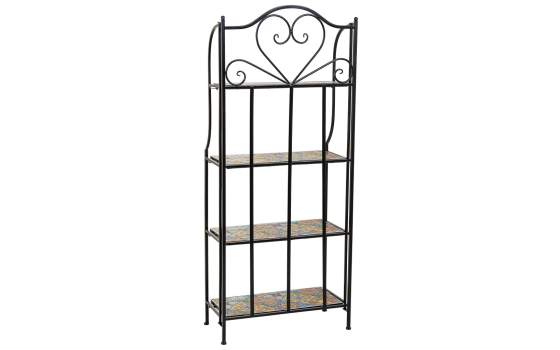 Estanteria Forja y Ceramica Colorista 4 Estantes Serie Abeck