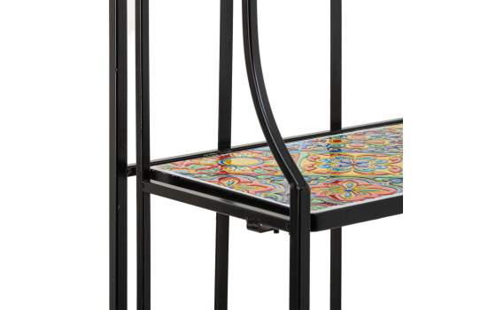 Estanteria Forja y Ceramica Colorista 4 Estantes Serie Abeck