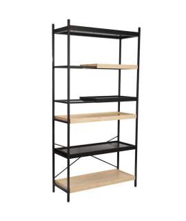 Estanteria Forja y Madera Bandejas Serie Datros
