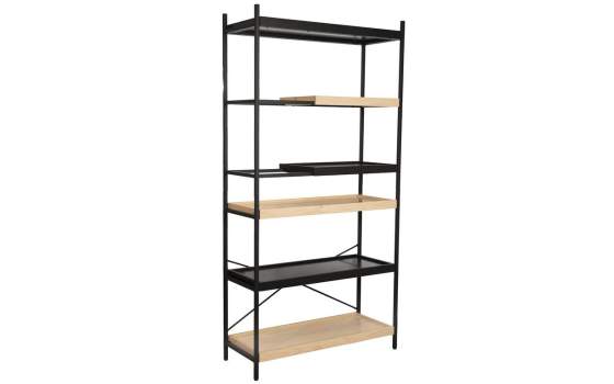 Estanteria Forja y Madera Bandejas Serie Datros