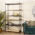 Estanteria Forja y Madera Bandejas Serie Datros