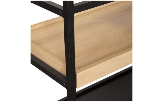 Estanteria Forja y Madera Bandejas Serie Datros
